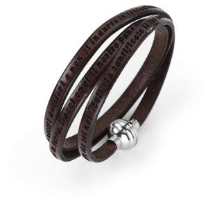 Bracciale Pelle Padre Nostro
