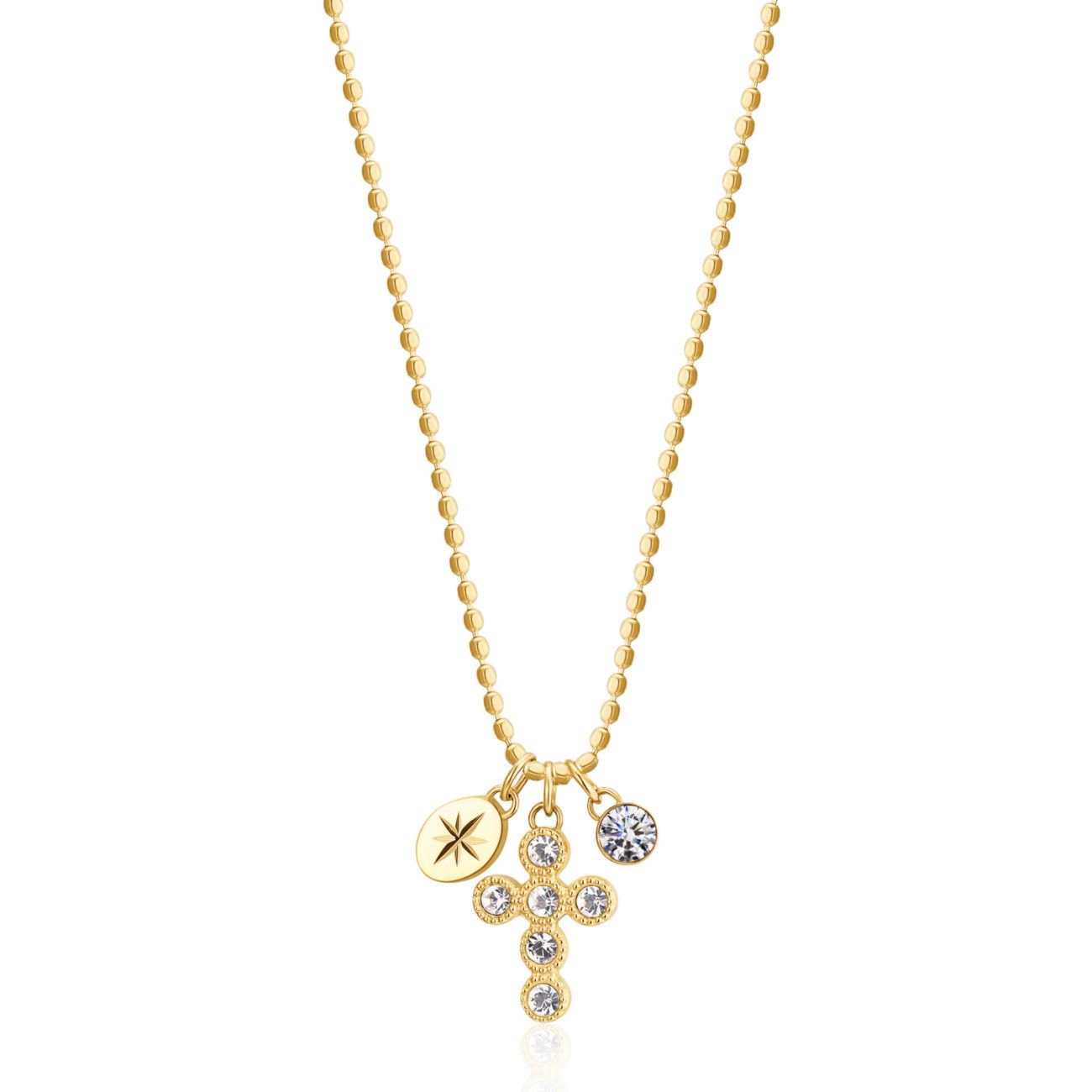 Collana Chakra Croce Gold 3 Collana Chakra Croce Gold