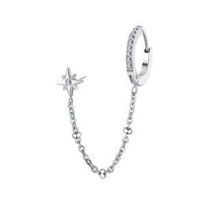 Orecchino catena Chant Silver