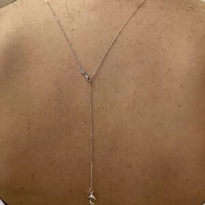 Collana da schiena in oro bianco