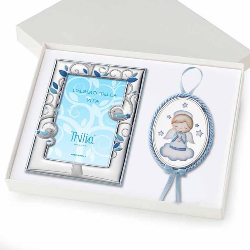 Thilia Baby box Azzurra - Gioielleria Momenti d'Oro