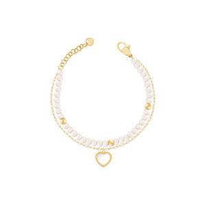Ops! Bracciale Natural Heart Bianco