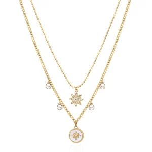 Collana Doppia Chakra Shining Star Gold