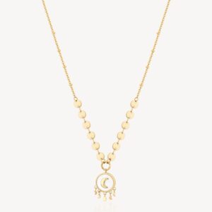 Collana Chakra Luna Gold