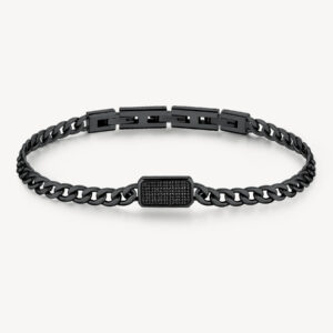 Brosway Bracciale Ink uomo acciaio brunito