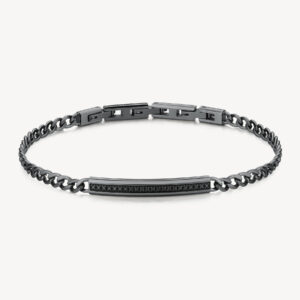 Brosway bracciale uomo acciaio brunito