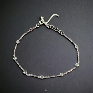 Bracciale Tiff in oro bianco e zirconi