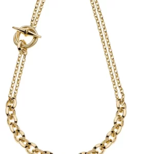 Unoaerre collana rolò in bronzo dorato