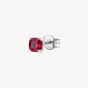 Orecchino fancy in argento con zircone passion ruby