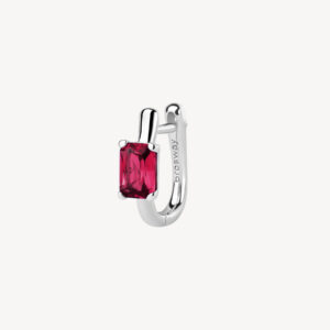 Orecchino fancy in argento con zircone passion ruby