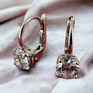 Orecchini oro 18kt e zirconi