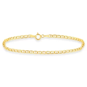 Bracciale maglia traversina oro 9 kt