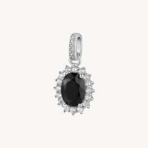 Fancy Charm Kate in argento con zirconi mistery black