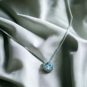 Collier punto luce magic in argento con zirconi bianchi