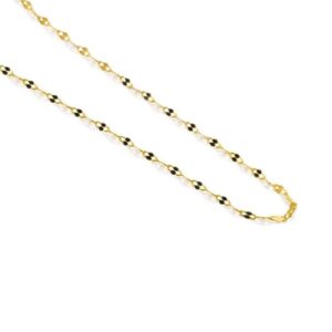 Catena donna maglia forzatina in oro giallo