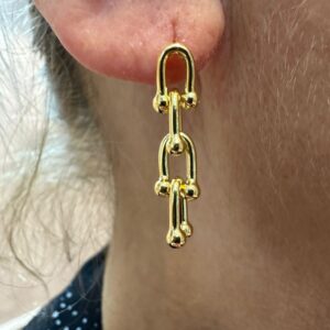 Orecchini Tiff in argento dorato
