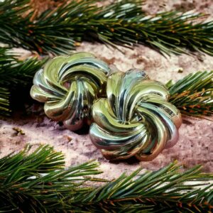 Maxi Orecchini Vintage style in argento bicolor