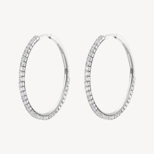 Cerchi Big in acciaio con zirconi bianchi