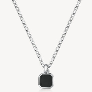 Collana Uomo con onice nero