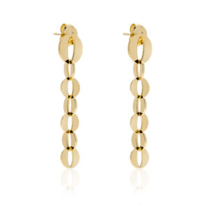 Orecchini lunghi catena tonda Dinamica