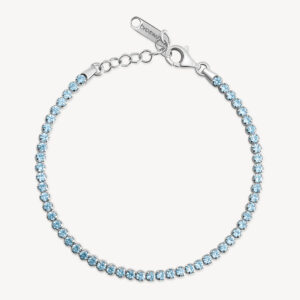 Bracciale tennis con zirconi light sapphire