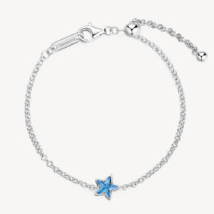 Bracciale stella con zircone light sapphire