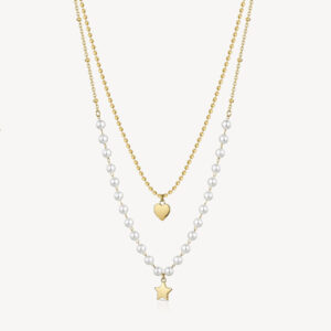Doppia collana Chant gold