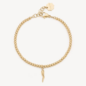 Bracciale cornetto dorato