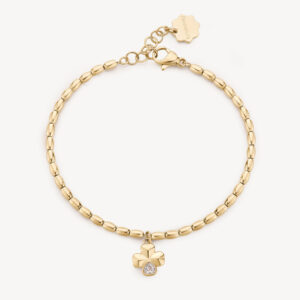 Bracciale quadrifoglio gold