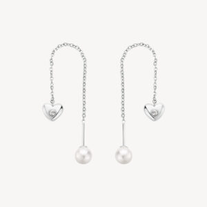 Orecchini cuori silver