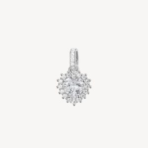 Ciondolo Fancy cuore infinite white