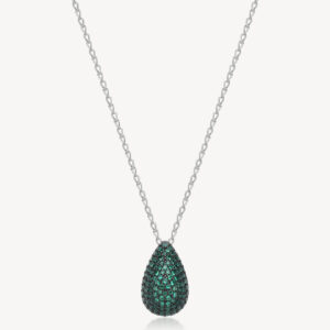 Collana Fancy Pavè Life Green