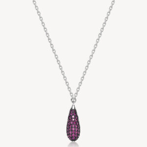 Collana Fancy Pavè Passion Ruby