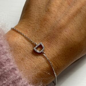 Bracciale lettera D