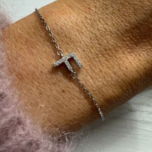 Bracciale lettera F