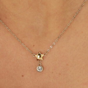 Collana stella dorata
