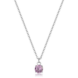 Collana Dazzly con zircone violet