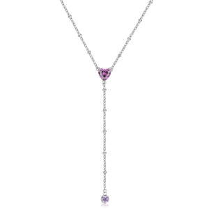 Collana cuore amethyst