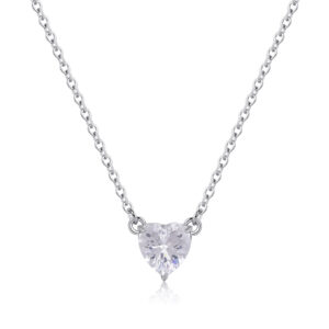 Collana Dazzly cuore bianco
