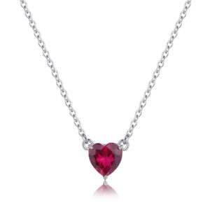 Collana Dazzly cuore ruby