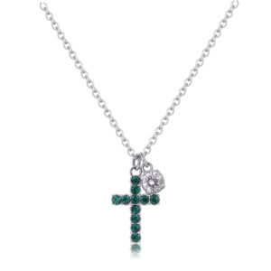 Collana Dazzly Croce Emerald