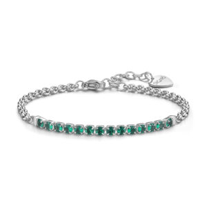 Bracciale Dazzly con zirconi emerald