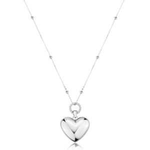 Collana cuore silver