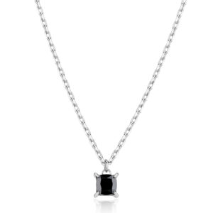 Collana punto luce cristallo nero